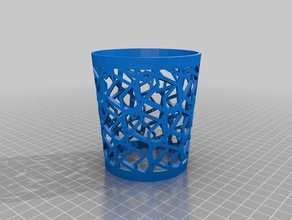 blocky sleeve coffee tea cups kitchen dining customized 3d print model - Mito3D