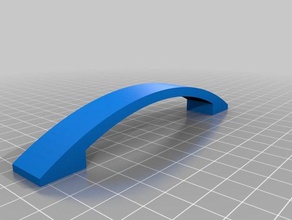 poign&eacutee placard household cabinet cupboard handle kitchen 3d print model - Mito3D