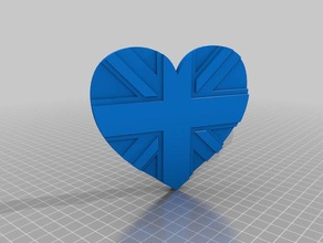 &cuori regno unito i segni loghi birmingham heartshape iloveyou kingdom hearts londra tct 3d print model - Mito3D