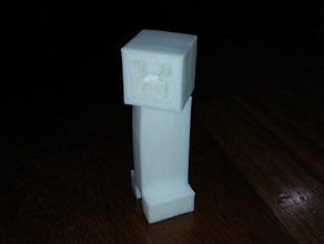 minecraft creeper drehbaren Kopf Kreaturen Bau Spiel Spielzeug 3d print model - Mito3D