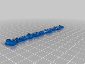your father loves you text keychains customized 3d print model - Mito3D