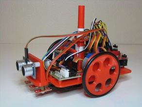 línea sensorsping monte arduino dibujo del robot la robótica los robots sensor de montaje 3d print model - Mito3D