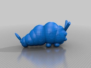 caterpie pokemon 3d stampa 3d print model - Mito3D