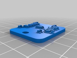 raul gris Anahtarlık özelleştirilmiş 3d print model - Mito3D