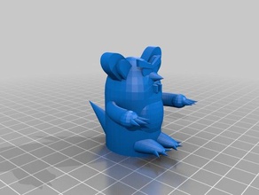 folle marmotta 3d stampa 3d print model - Mito3D