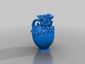 romanian traditional wedding jug 2 scans replicas 3d print model - Mito3D