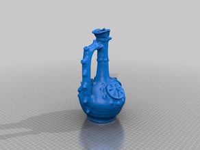 romanian traditional practical jokes jug 2 scans replicas 3d print model - Mito3D
