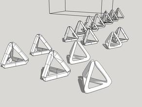 tetra boncuk aksesuarlar bilezik kolye tetrahedron 3d print model - Mito3D