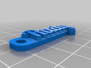 rudy Anahtarlık özelleştirilmiş 3d print model - Mito3D