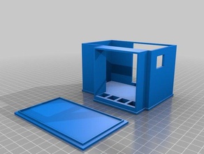 geh&aumluse mit deckel f&uumlr 3d drucker elektronik caso de la cubierta las impresoras hardware partes 3d print model - Mito3D