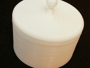 round box top containers 3d print model - Mito3D