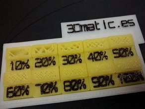 porcentaje relleno 3d printing tests 3d print model - Mito3D