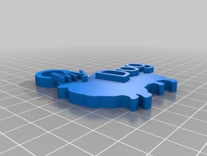 sophie de porte-clés personnalisé 3d print model - Mito3D