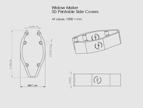 os lados cobrem widow maker 150 rc veículos 3d print model - Mito3D