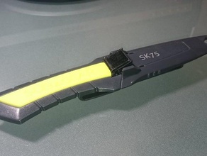 bouton-poussoir subgear sk75 sport à l'extérieur de plongée le couteau 3d print model - Mito3D