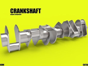 crankshaft v12 engine 3d printing catia 3d print model - Mito3D