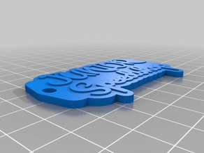 junior final 1 keychains customized 3d print model - Mito3D