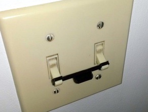 Licht-Schalter reibungslos Haushalt Ventilator im Bad fan-Schalter zu binden tandem-switch 3d print model - Mito3D