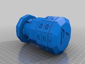Kombination lock-box Container cryptex da-vinci-code Geld-box sicher Sicherheit 3d print model - Mito3D