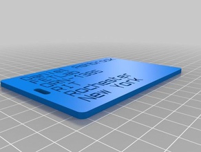 address tag organization customized 3d print model - Mito3D
