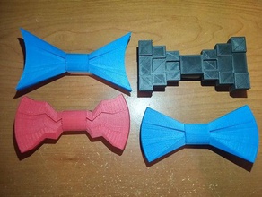 clip bow ties accessories fashion wearable 3d print model - Mito3D