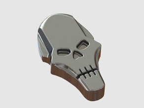necrons toys games 3d logo rpg skull tabletop warhammer 40k 3d print model - Mito3D