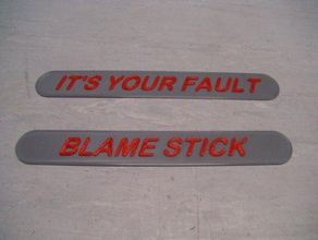 blame stick office 3d print model - Mito3D
