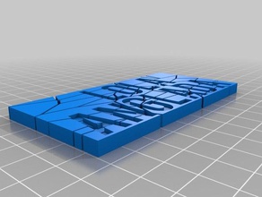 metin bulmaca 3d baskı 3d print model - Mito3D