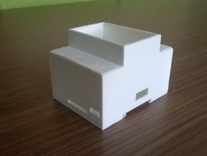 raspberry pi caso riel din electrónica 3d print model - Mito3D