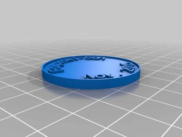 il mio personalizzati moneta chip le monete badge 3D print model - Mito3D