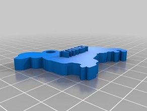 tanner Schlüsselbund Schlüsselanhänger angepasst 3d print model - Mito3D