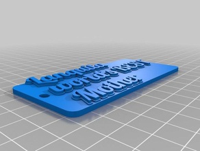 quamia tag keychain keychains customized 3d print model - Mito3D