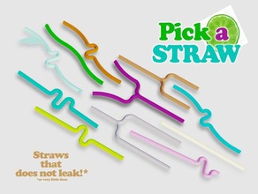 pick straw its apero time zero leaking kitchen dining cocktails drinks love lovers mojito mojitos party pipes straws waterproof 3d print model - Mito3D