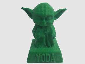 yoda booblehead sculptures 3d print model - Mito3D
