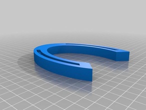 my customized horseshoe pets 3d print model - Mito3D