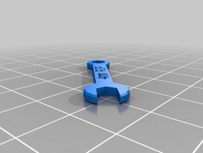 cle de la placa 4 mm diy personalizado 3d print model - Mito3D
