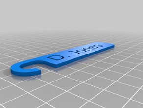 il mio personalizzato bere nome del tag cucina pranzo 3d print model - Mito3D