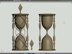 hourglasses decor 3d print model - Mito3D