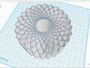 semplice spirografo per la matematica art geometrica geometria arte 3d print model - Mito3D