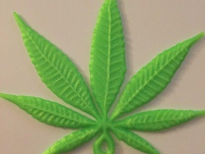 cannabis leaf accessories 420 marijuana medecine medical natural plant weed 3d print model - Mito3D