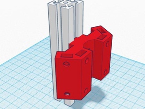 kossel mini 2020 plexiglass holder 3d printer accessories 3d print model - Mito3D