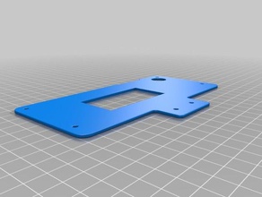 parametric lcd panel back spport 3d printer accessories 3d print model - Mito3D
