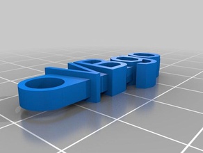 gigi keychain organization customized 3d print model - Mito3D