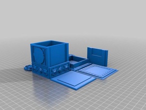 tudor rose caixa de reduzida espessura parede contentores 3d print model - Mito3D