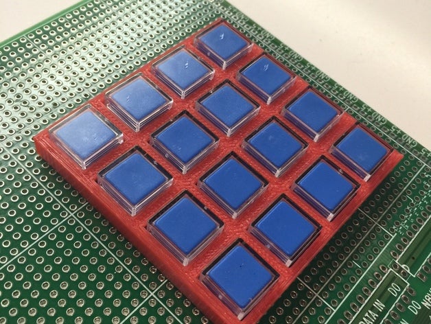 tuş takımı matrix 12mm tac matris anahtarı elektronik 3D print model - Mito3D