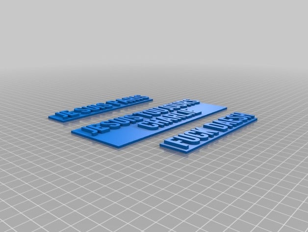 paris fuck daesch 3d de l'impression je suis charlie daesh vous baise mettra bien profond 3D print model - Mito3D