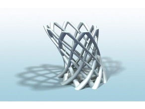 lattice pen holder sculptures 3d print model - Mito3D