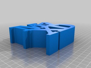 maxd my customized word sculpture sculptures 3d print model - Mito3D