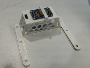 adafruit huzzah esp8266 breakout board holder finbox tool holders boxes 3d print model - Mito3D
