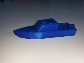 barquito de juguete vehículos motor fuera borda 3d print model - Mito3D